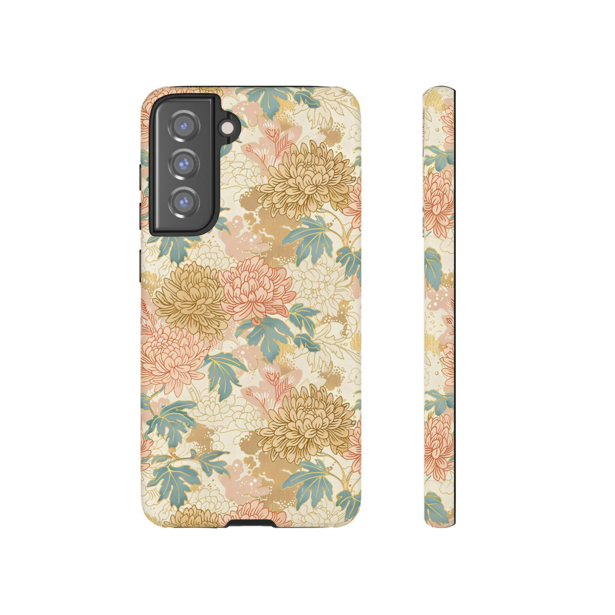 Japanese Blossom Asian Floral Design Phone Case – Elegant Floral Phone Cover