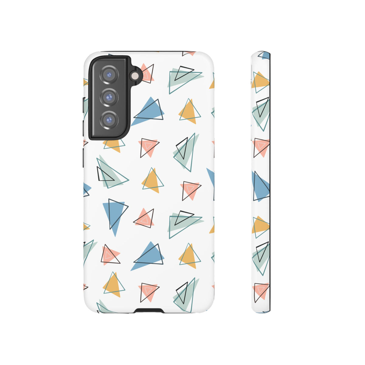 Triangle Pattern Phone Case – Modern & Durable Geometric Design