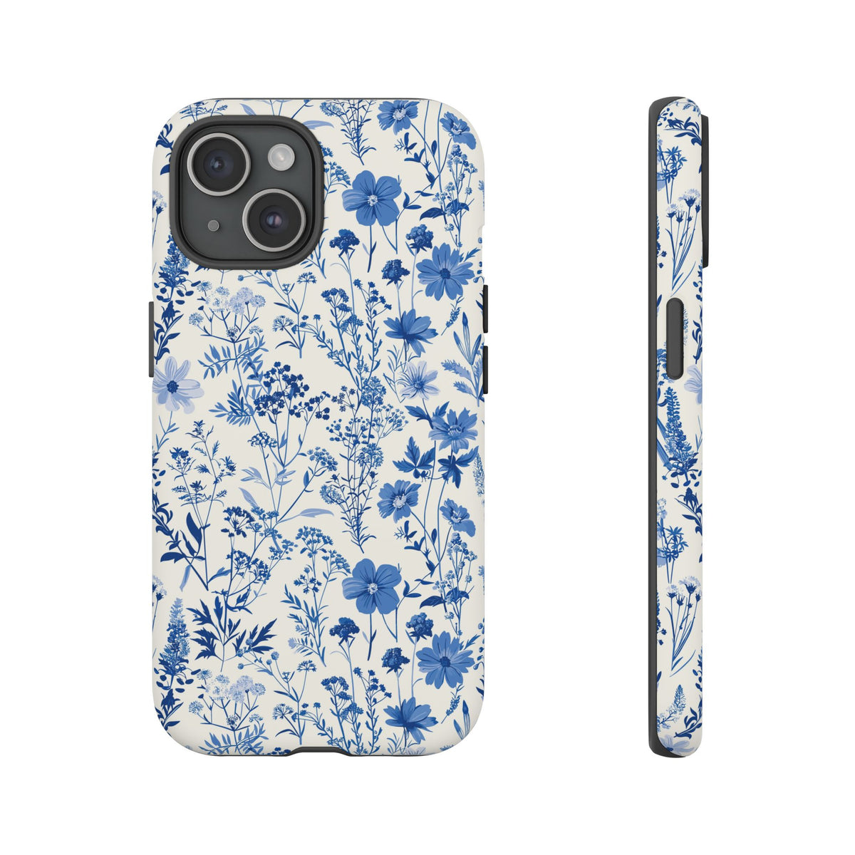 Blue French Toile Phone Case – Timeless Elegance and Classic Style