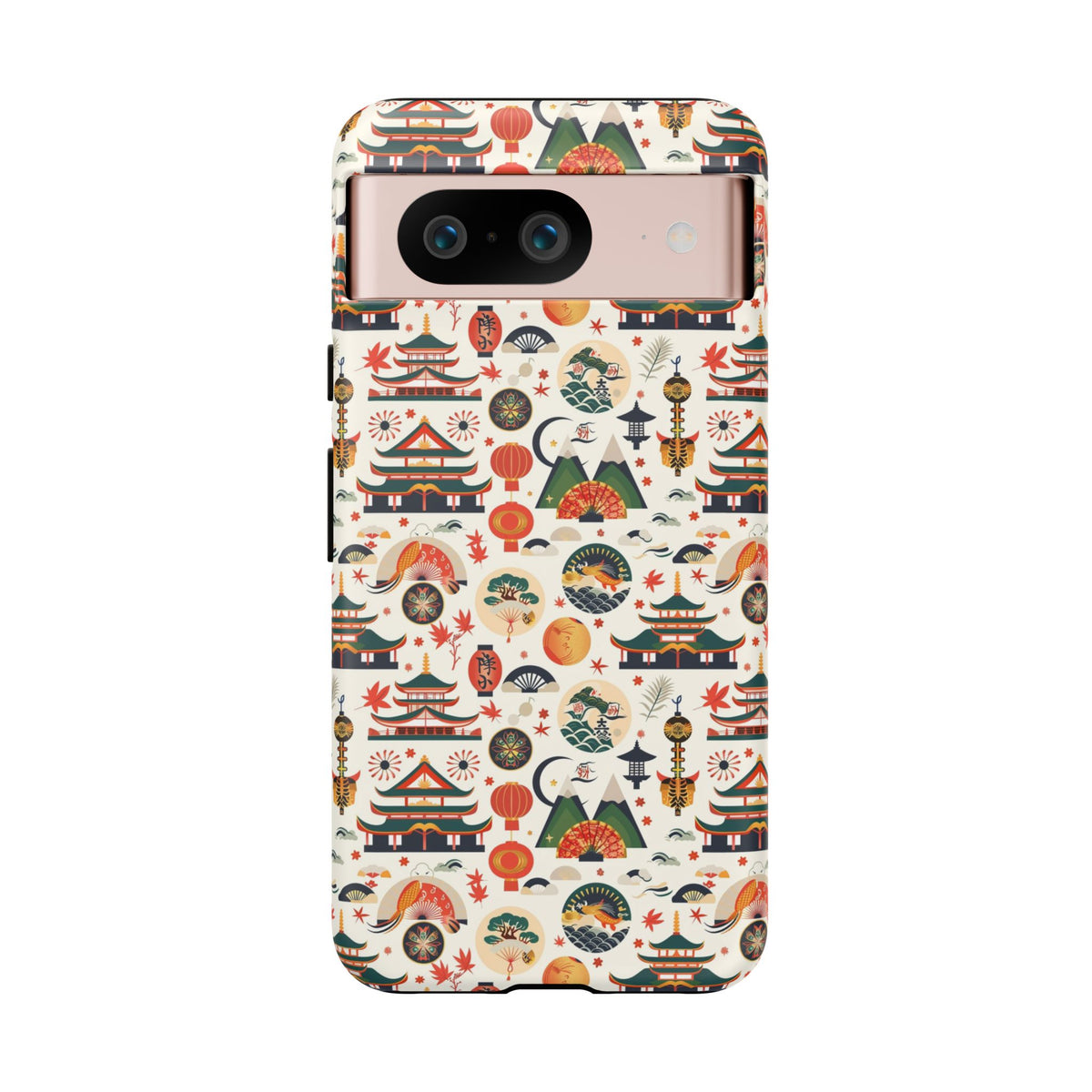 Japanese Pattern Phone Case – Elegant & Timeless Design for Your Phone 068