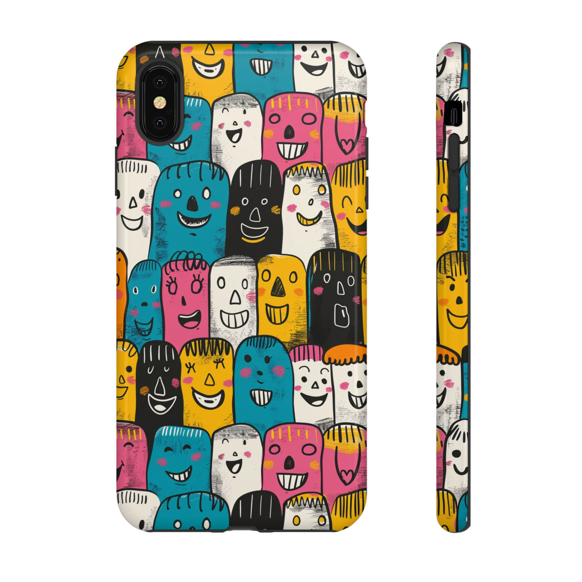 Happy Faces Phone Case – Joyful and Cheerful Design for a Bright Look 5