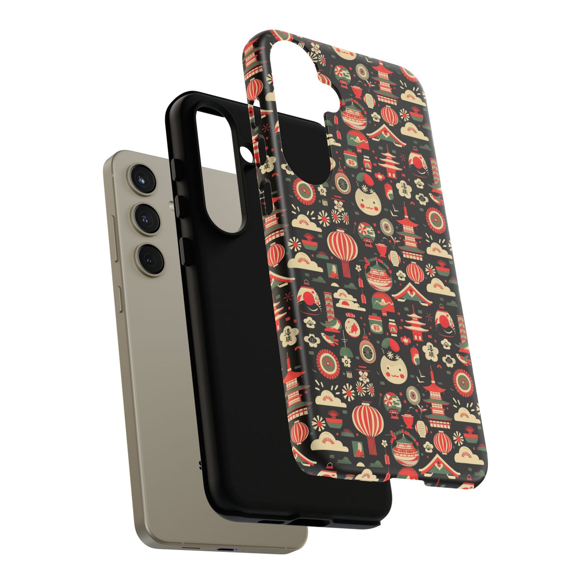 Japanese Pattern Phone Case – Elegant & Timeless Design for Your Phone 032