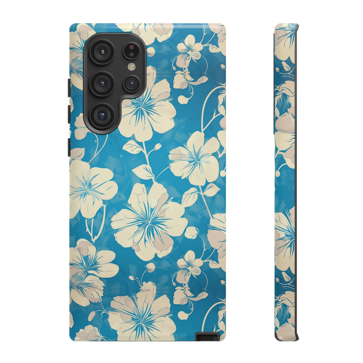 Blue Floral Seamless Pattern Phone Case