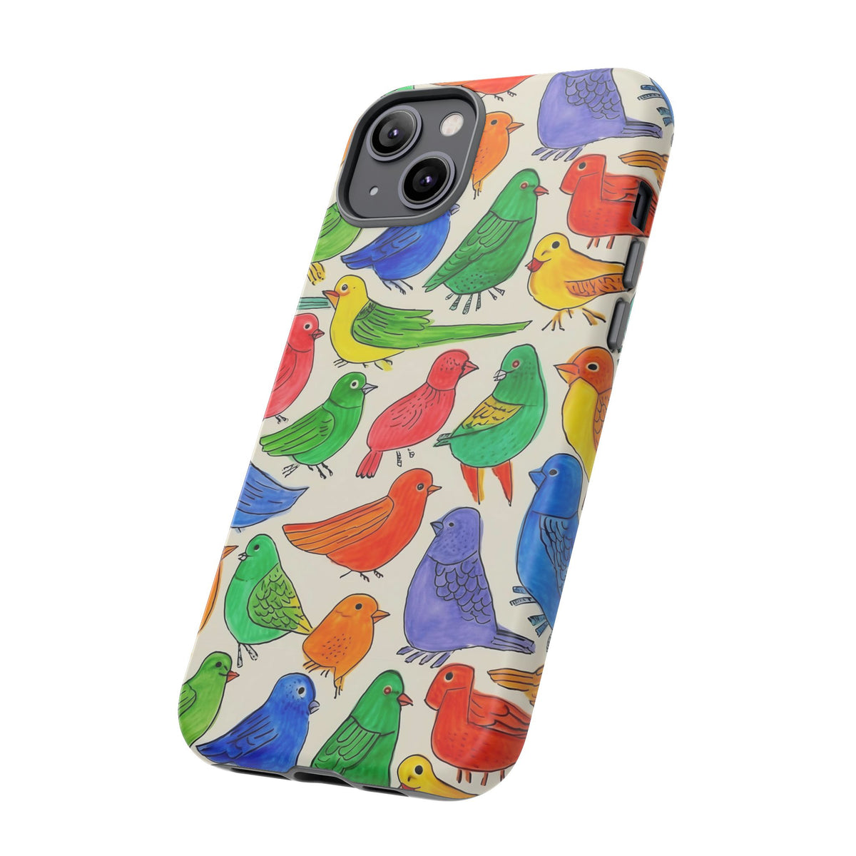 Birds Seamless Pattern Phone Case – Elegant and Timeless Avian Design 2