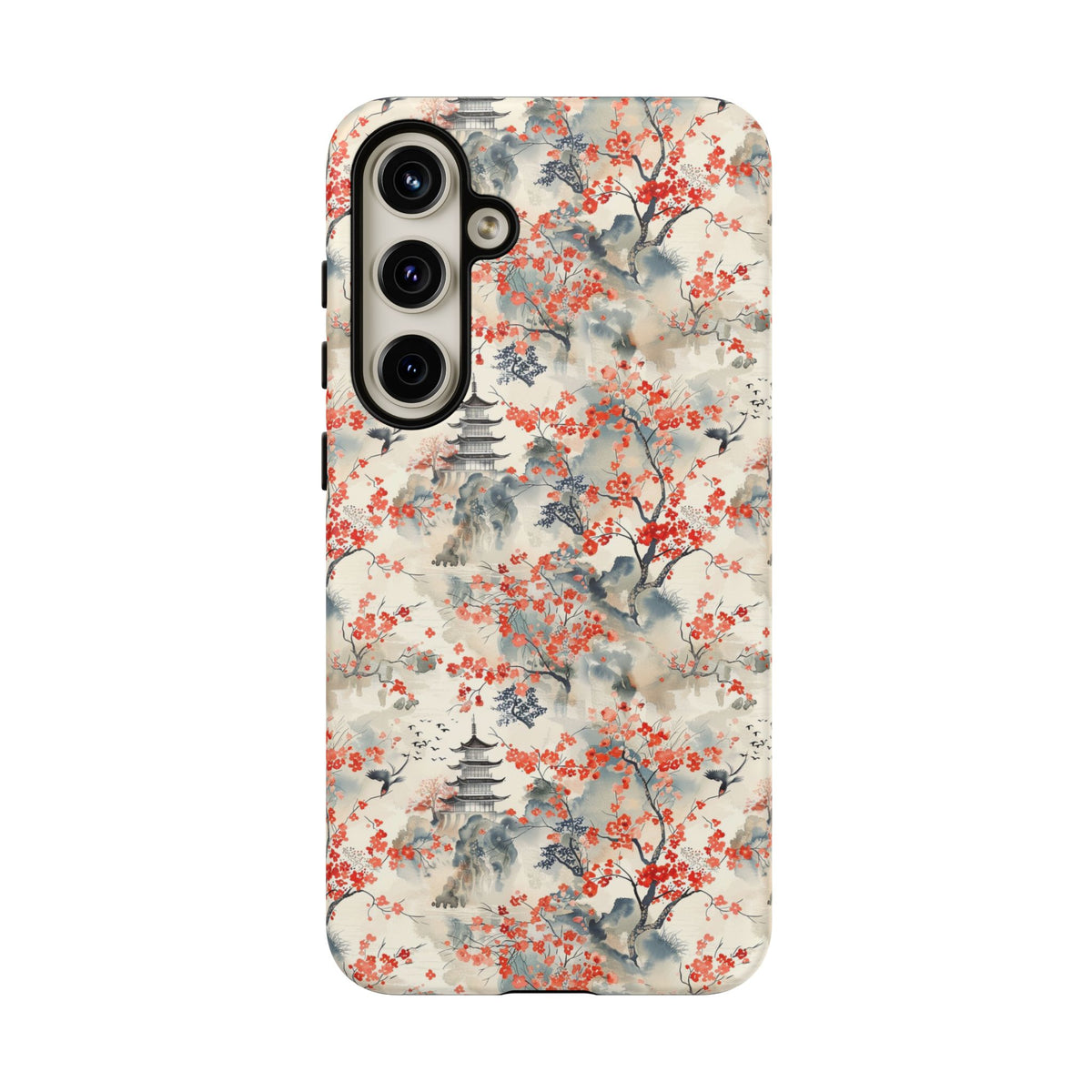 Japanese Style Pattern Phone Case - Elegant & Protective Cover