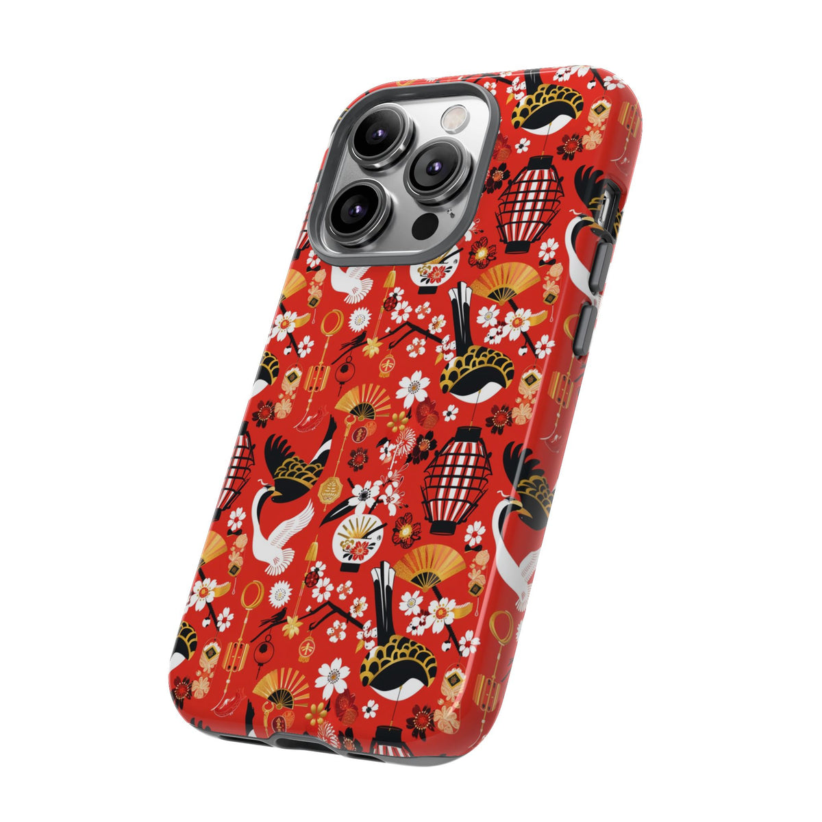 Japanese Pattern Phone Case – Elegant & Timeless Design for Your Phone 056