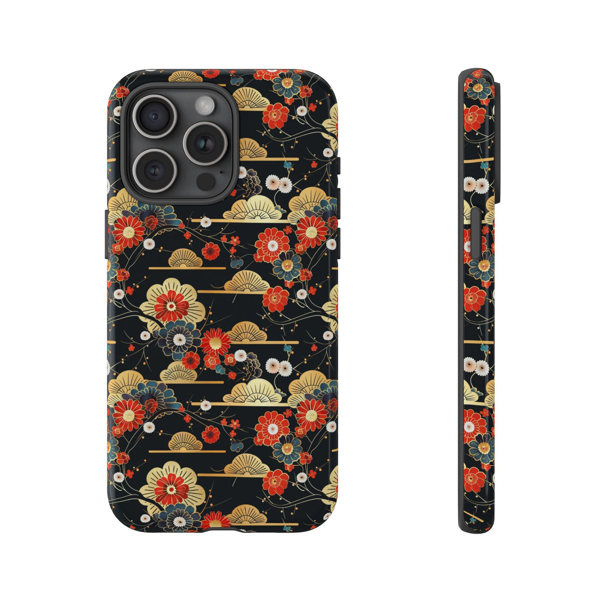 Japanese Pattern Phone Case – Elegant & Timeless Design for Your Phone 063