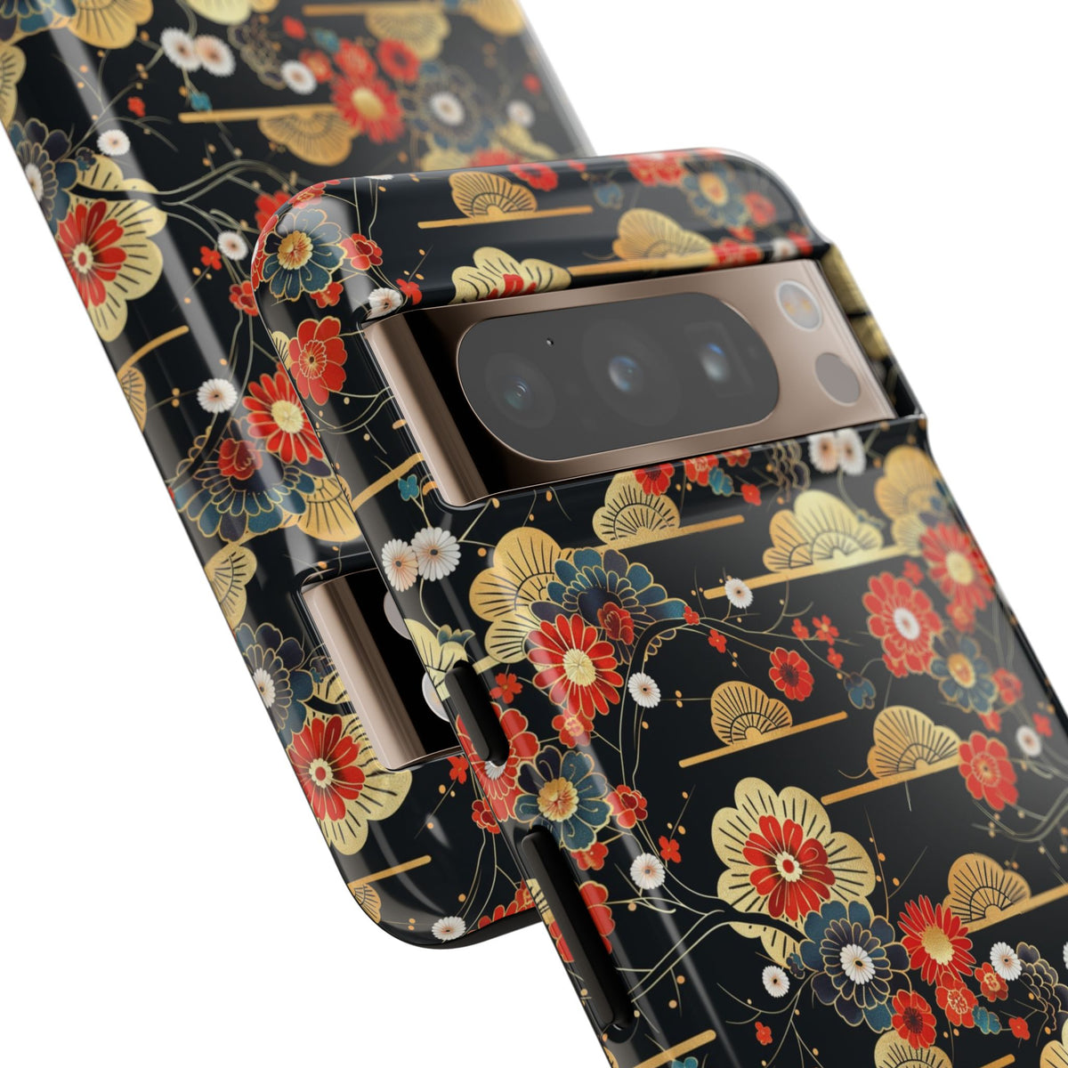 Japanese Pattern Phone Case – Elegant & Timeless Design for Your Phone 063