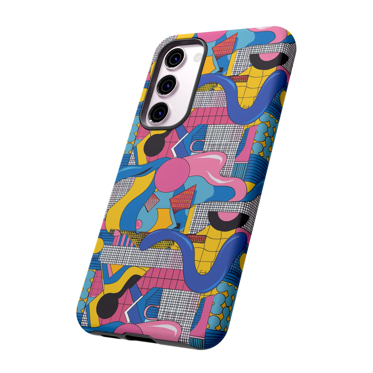 90s Themed Seamless Pattern Phone Case – Embrace Retro Style and Protection 224