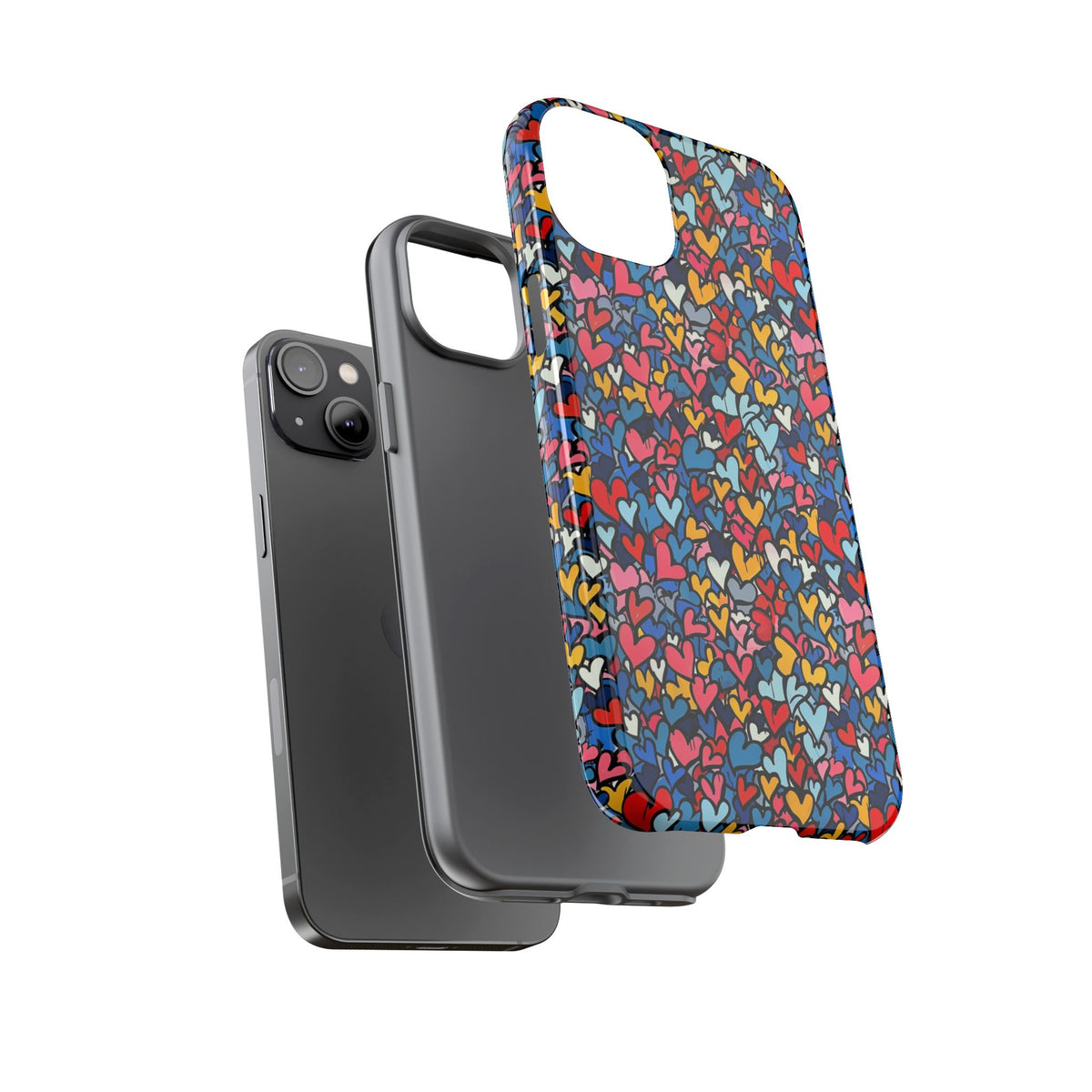 Heart Pattern Phone Case – Stylish & Loving Design for Your Device 820