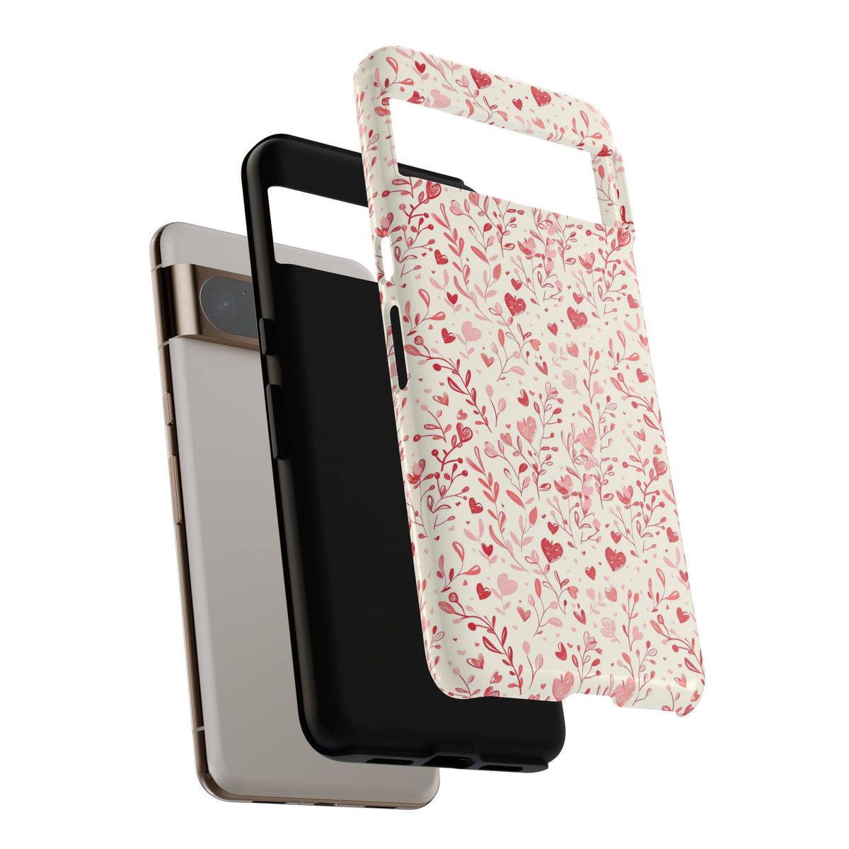 Heart Pattern Phone Case – Stylish & Loving Design for Your Device 823