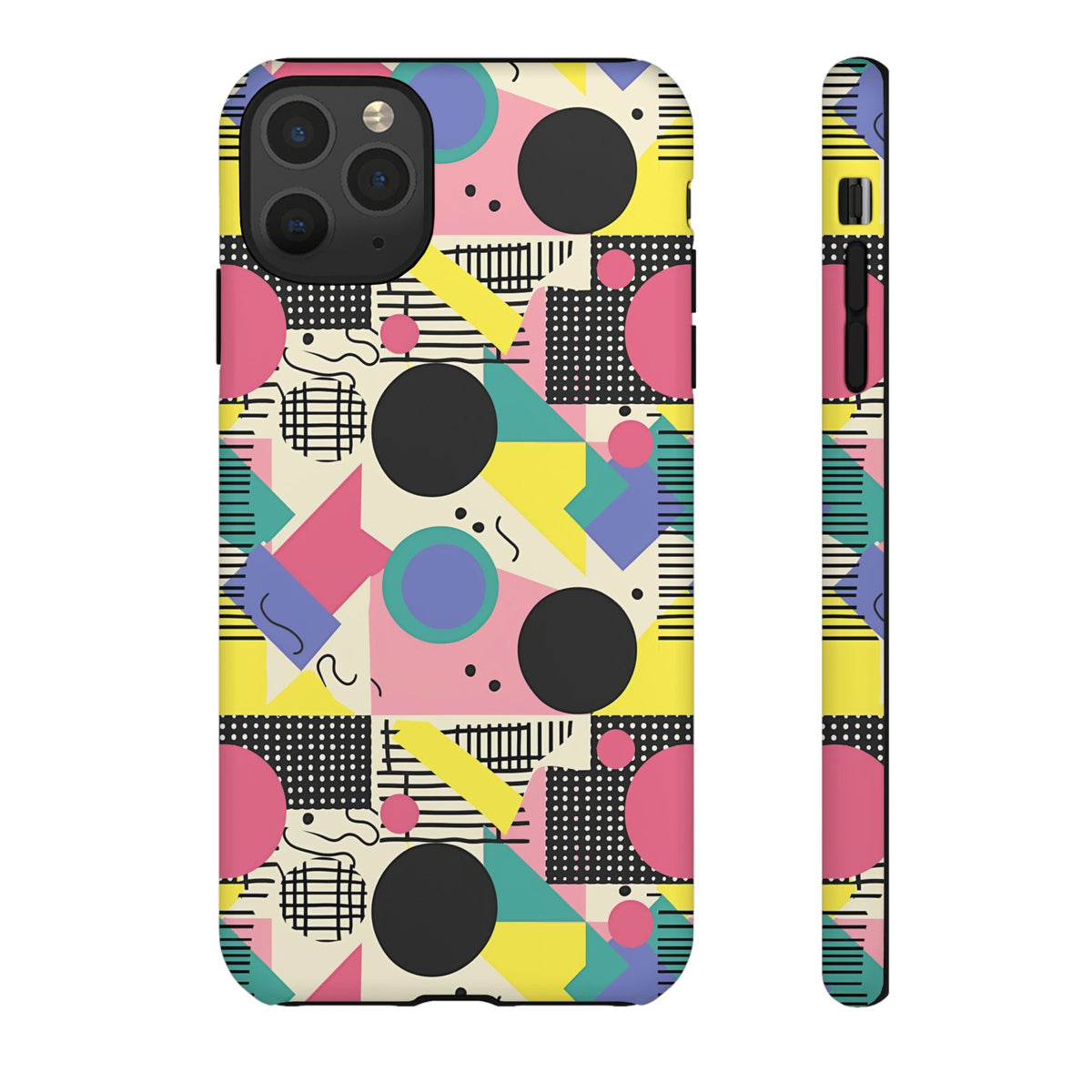 90s Themed Seamless Pattern Phone Case – Embrace Retro Style and Protection 228