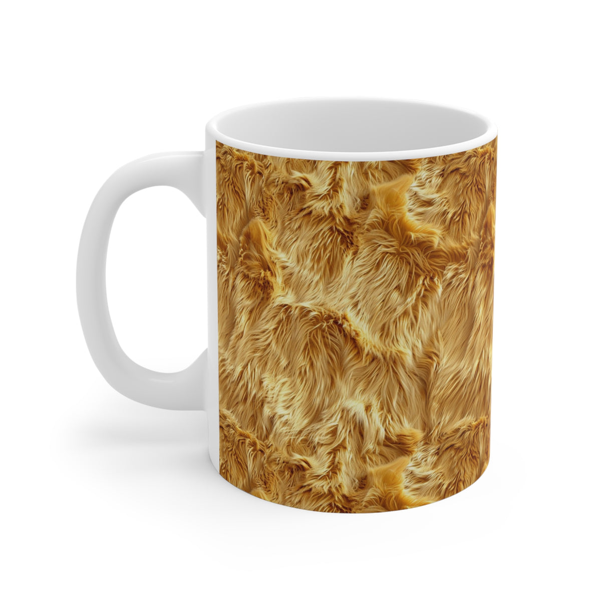 Fur Seamless Pattern Coffee Mug – Cozy Ceramic Mug for Fur Lovers 9