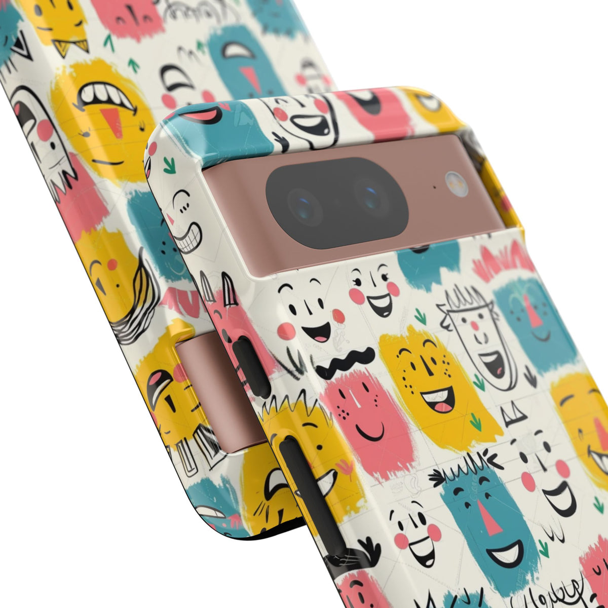 Happy Faces Phone Case – Joyful and Cheerful Design for a Bright Look