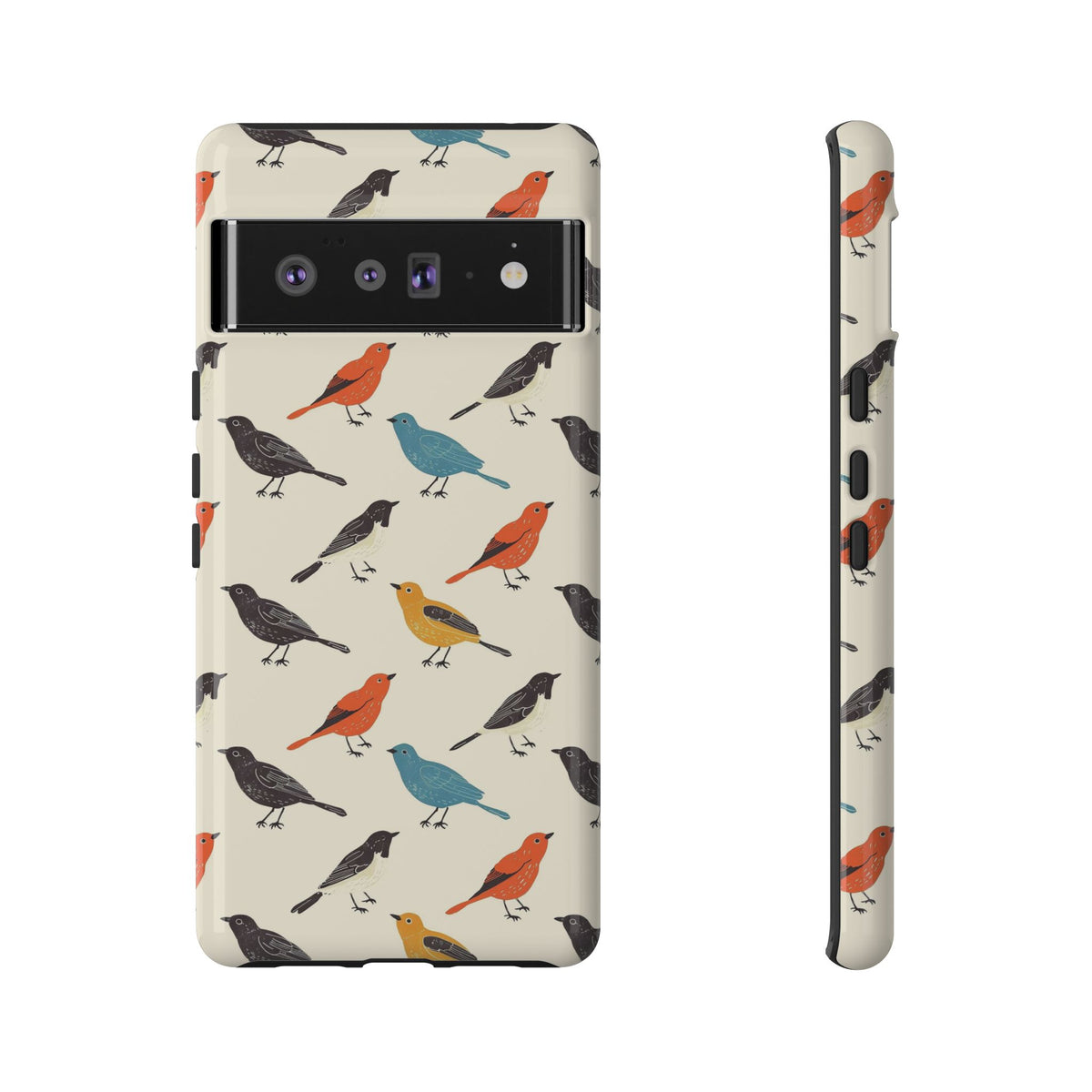 Birds Seamless Pattern Phone Case – Elegant and Timeless Avian Design 5