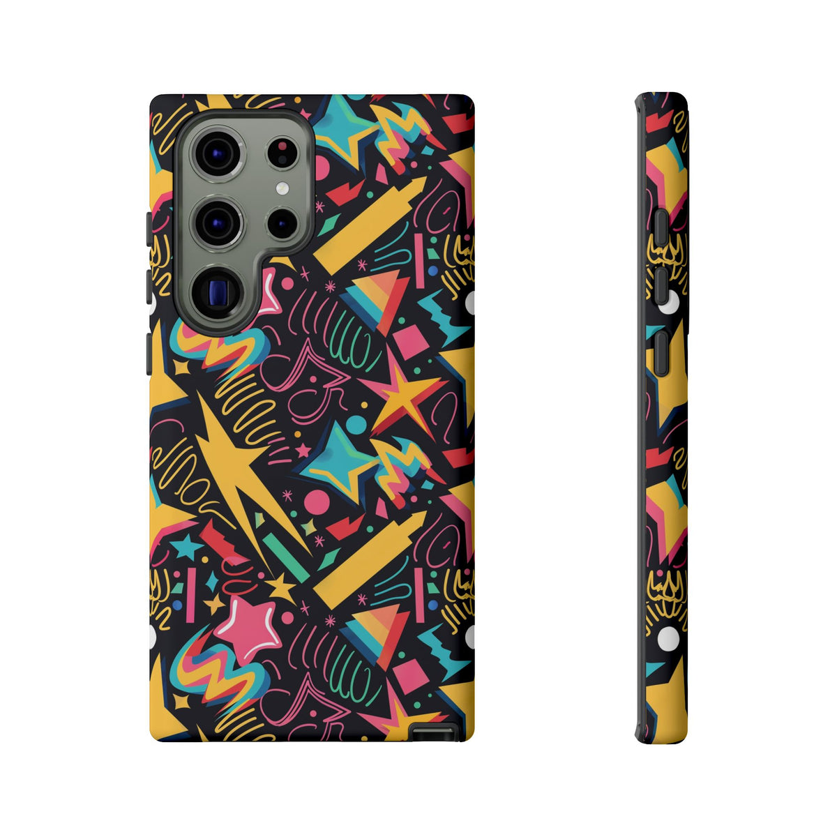 90s Themed Seamless Pattern Phone Case – Embrace Retro Style and Protection 232