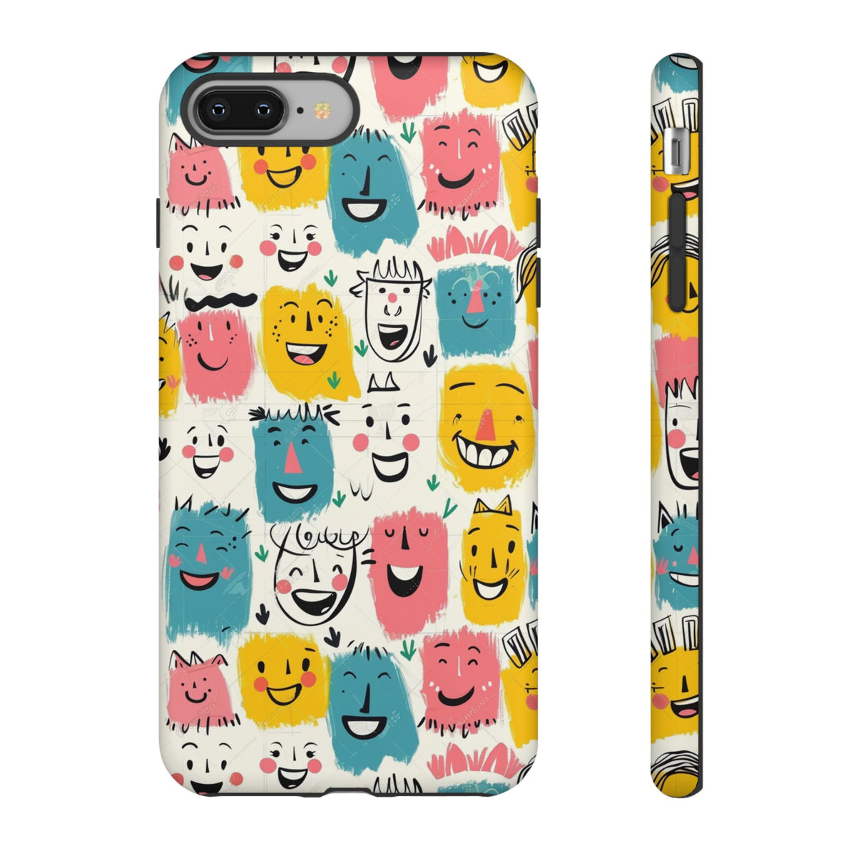 Happy Faces Phone Case – Joyful and Cheerful Design for a Bright Look