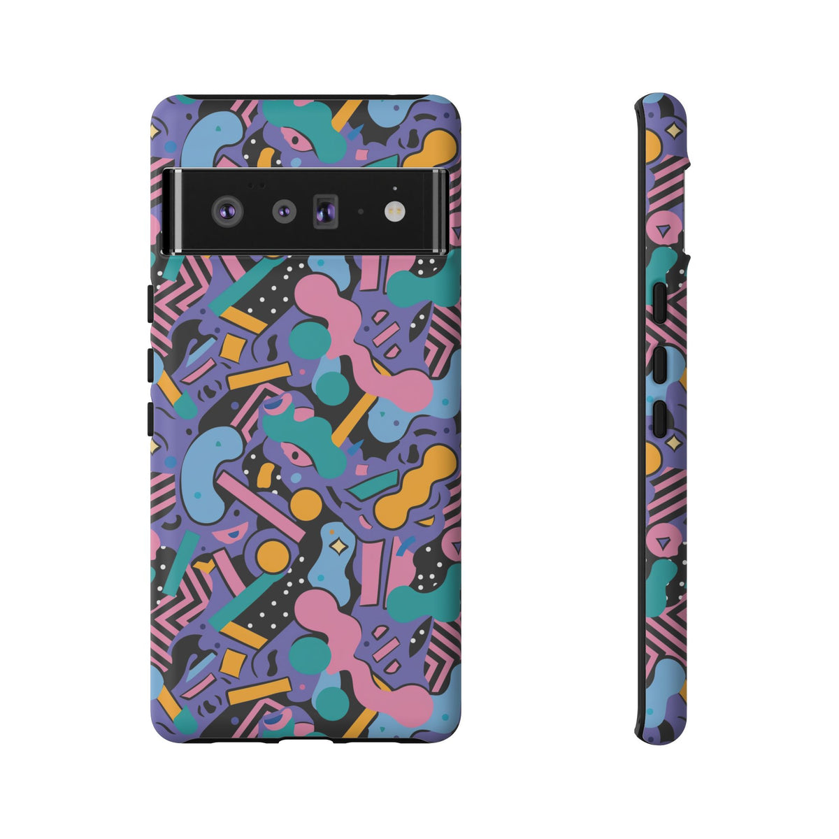 90s Themed Seamless Pattern Phone Case – Embrace Retro Style and Protection 234