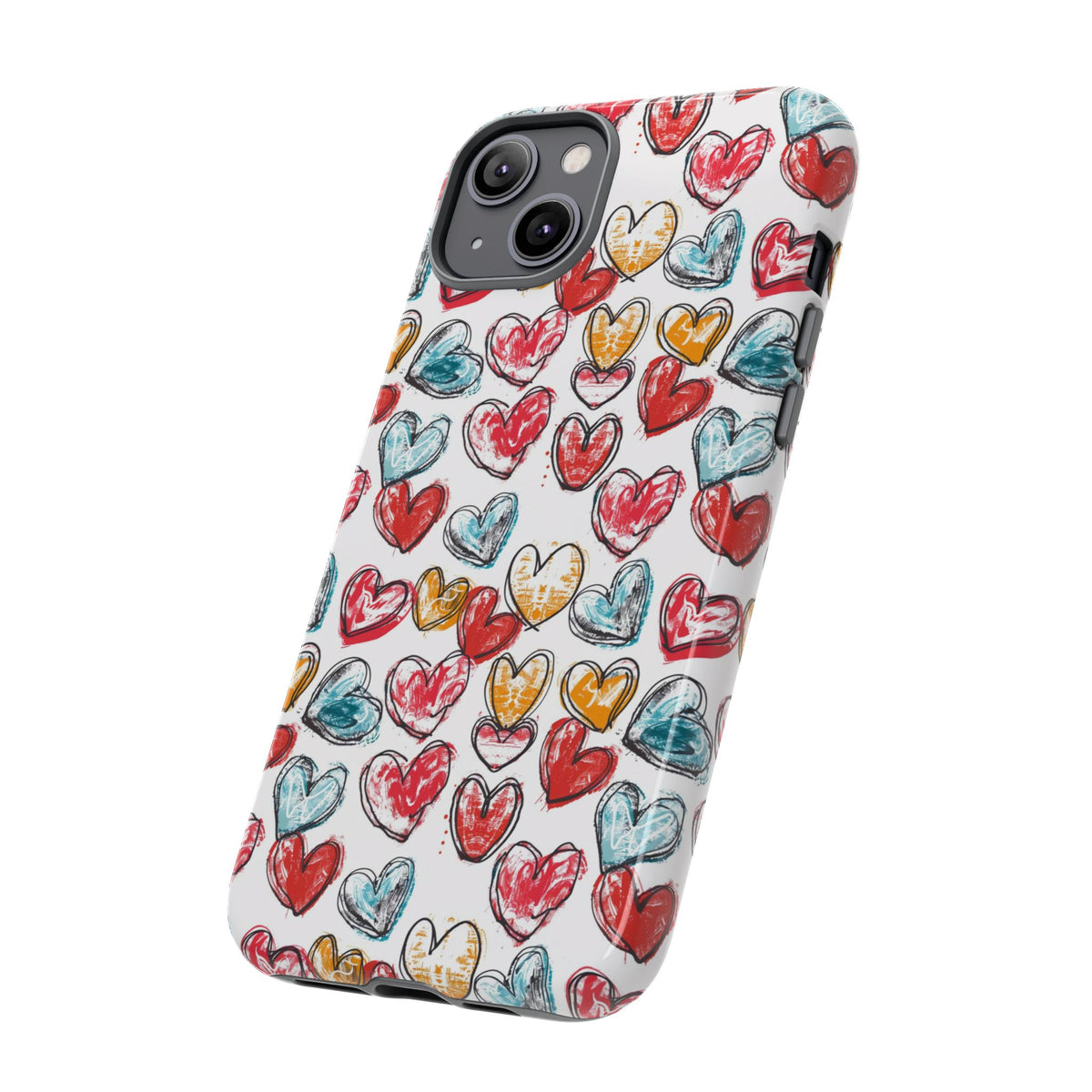 Heart Pattern Phone Case – Stylish & Loving Design for Your Device 235