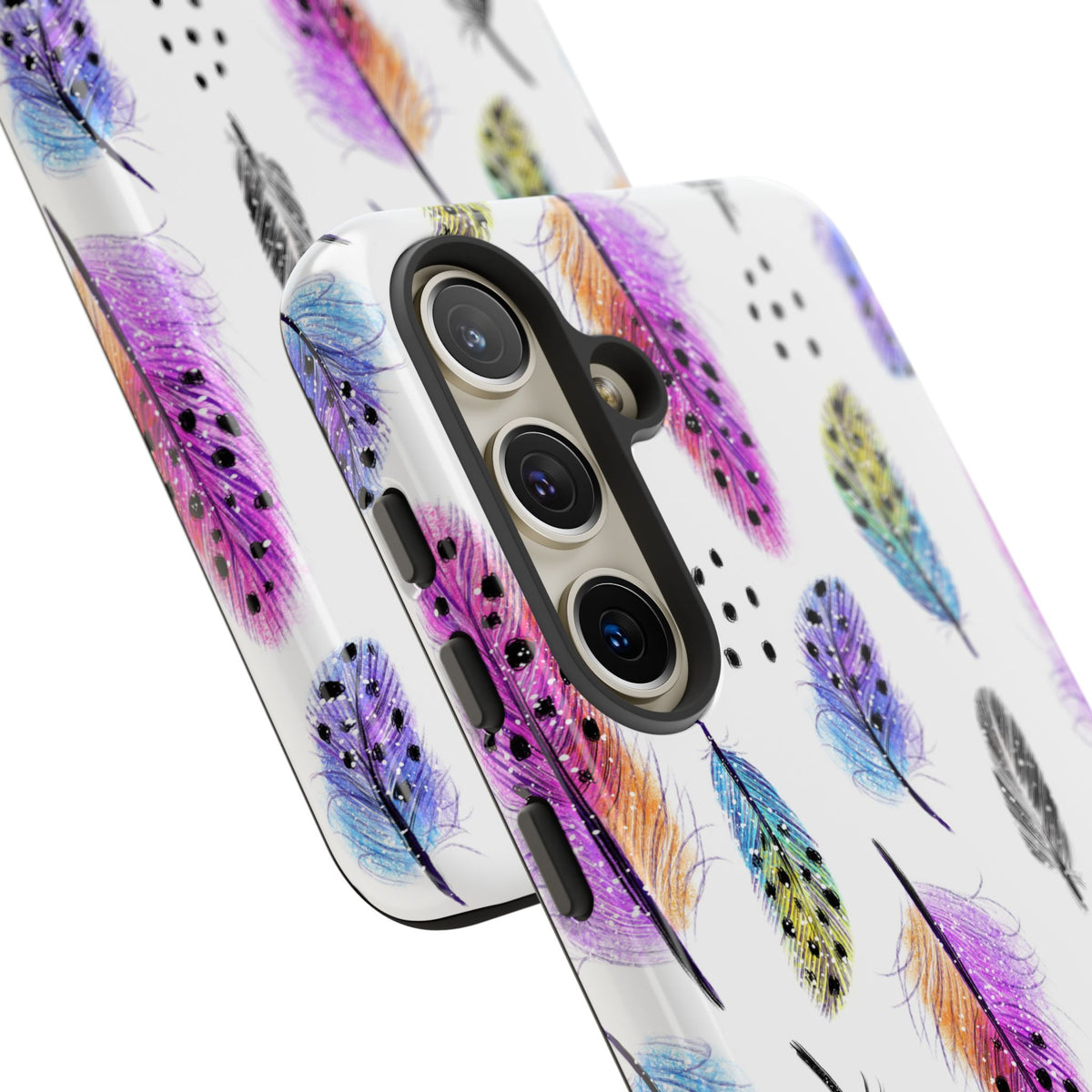 Feather Pattern Phone Case – Elegant & Durable Protection for Your Phone