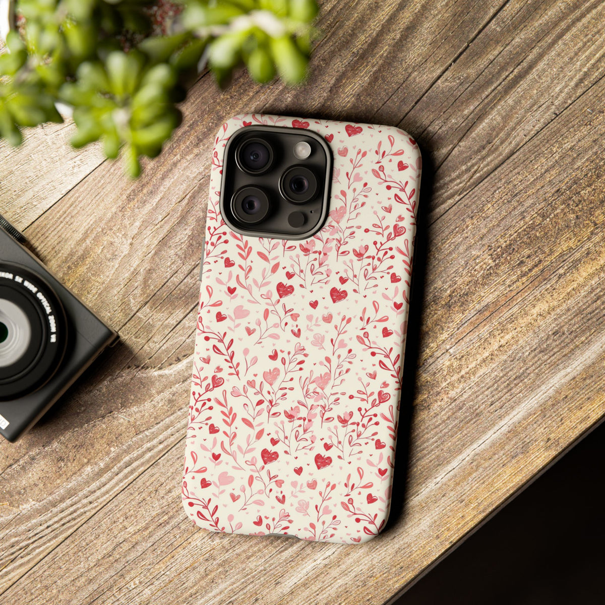 Heart Pattern Phone Case – Stylish & Loving Design for Your Device 823