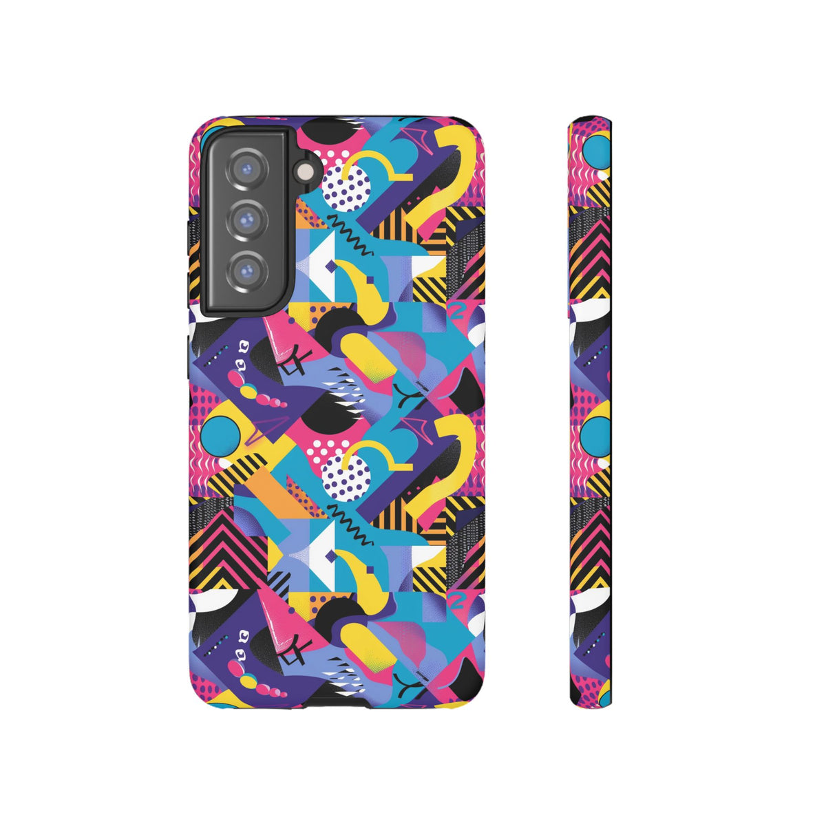 90s Themed Seamless Pattern Phone Case – Embrace Retro Style and Protection 303