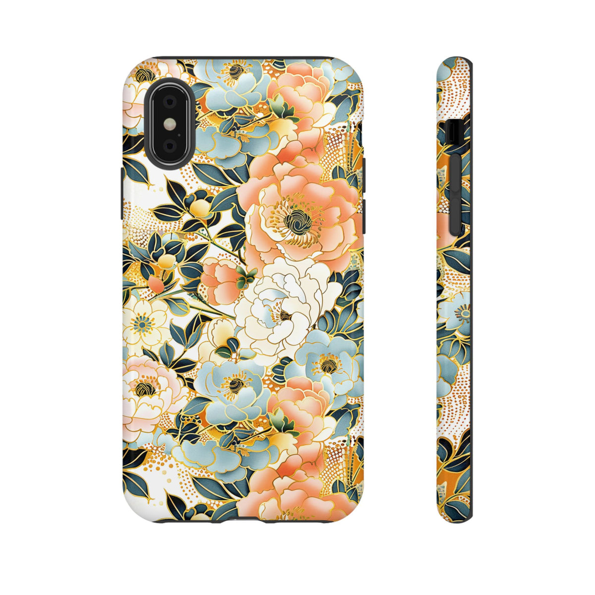 Japanese Blossom Asian Floral Design Phone Case – Elegant Floral Phone Cover 5