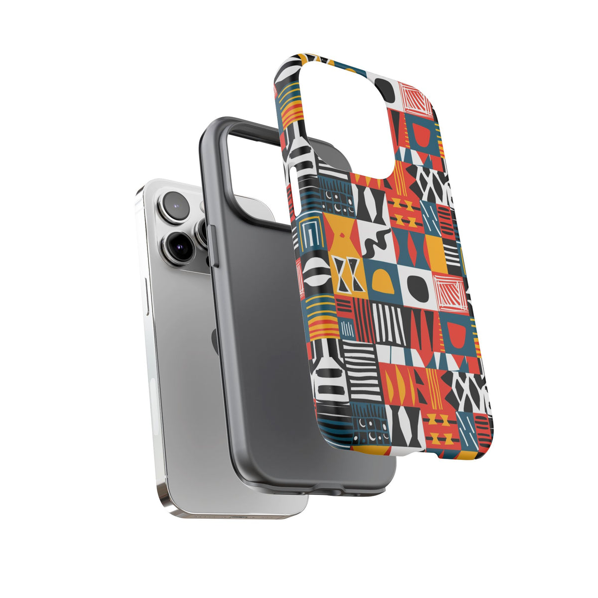 Stylish African Pattern Phone Case – Unique and Vibrant Protection 076