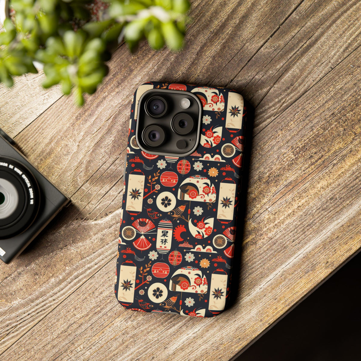 Japanese Pattern Phone Case – Elegant & Timeless Design for Your Phone 069