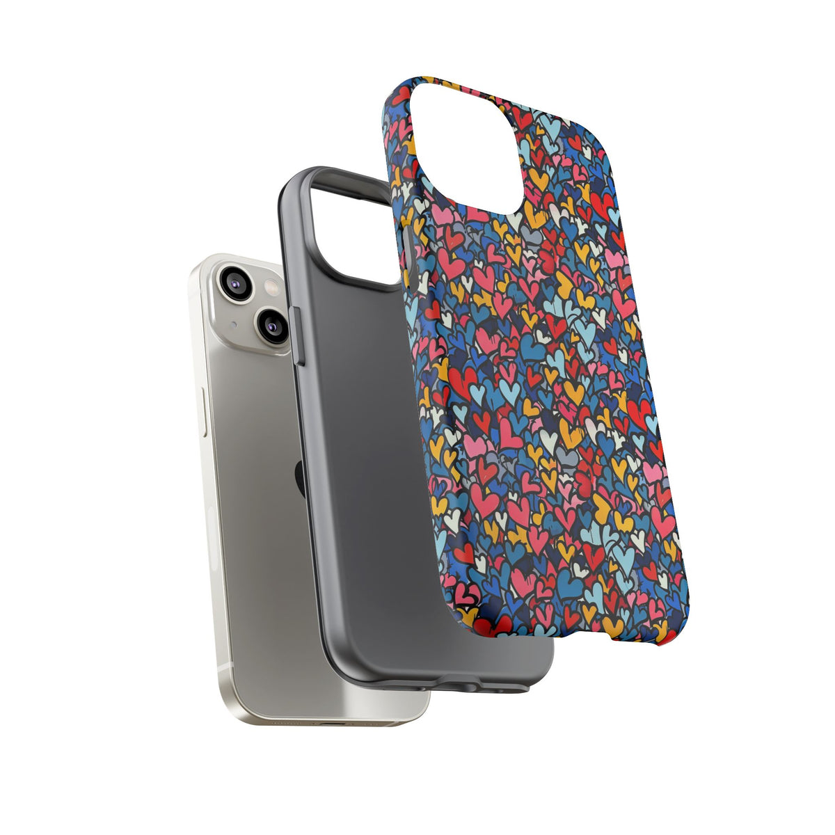 Heart Pattern Phone Case – Stylish & Loving Design for Your Device 820