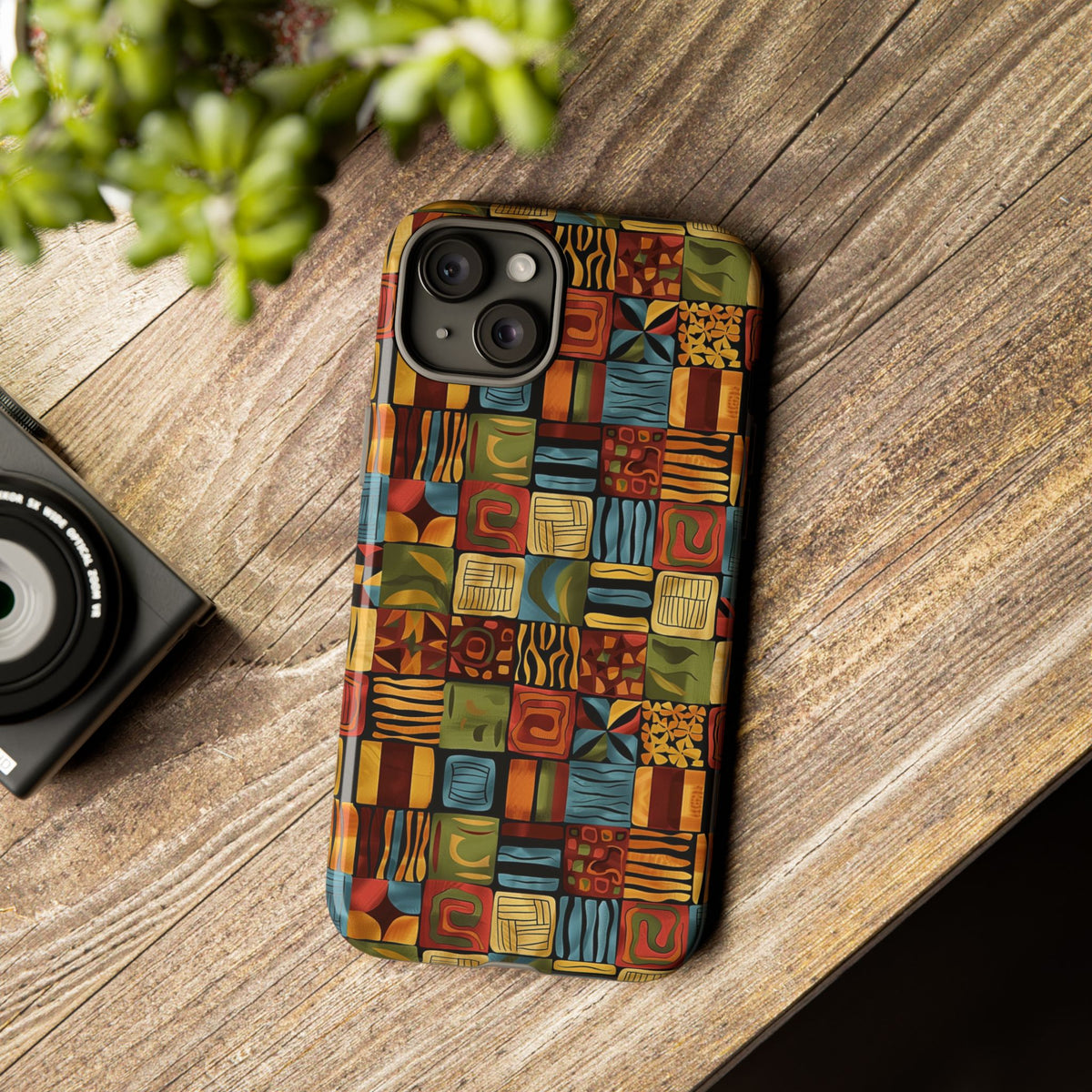 Stylish African Pattern Phone Case – Unique and Vibrant Protection 075