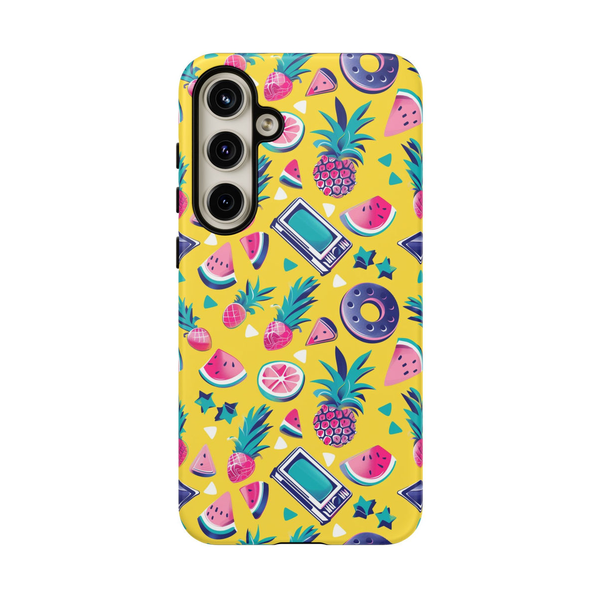 90s Themed Seamless Pattern Phone Case – Embrace Retro Style and Protection 255