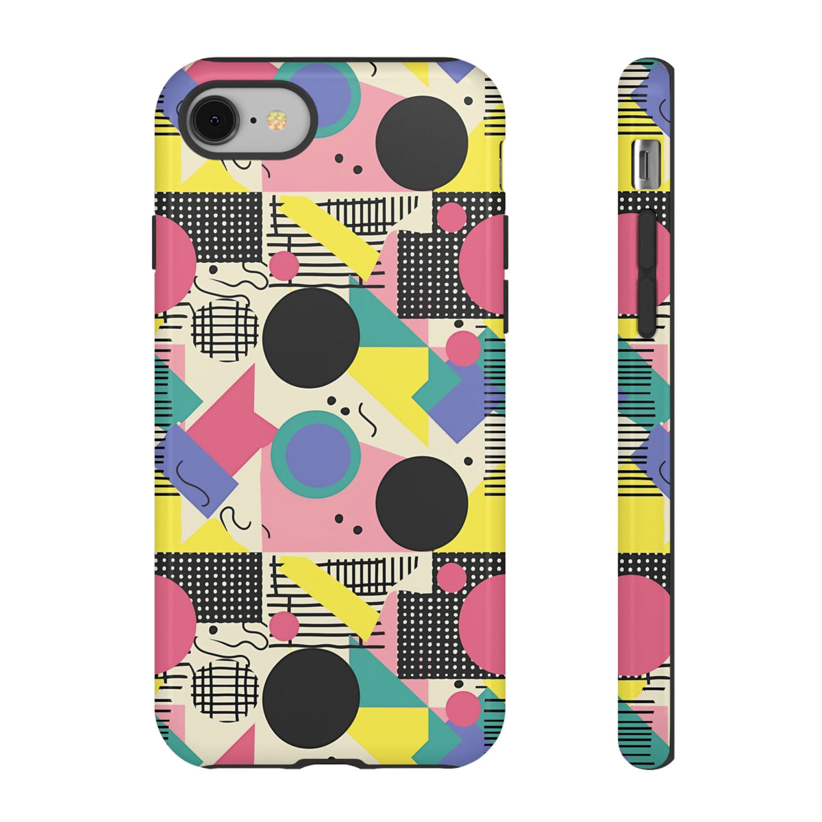 90s Themed Seamless Pattern Phone Case – Embrace Retro Style and Protection 228