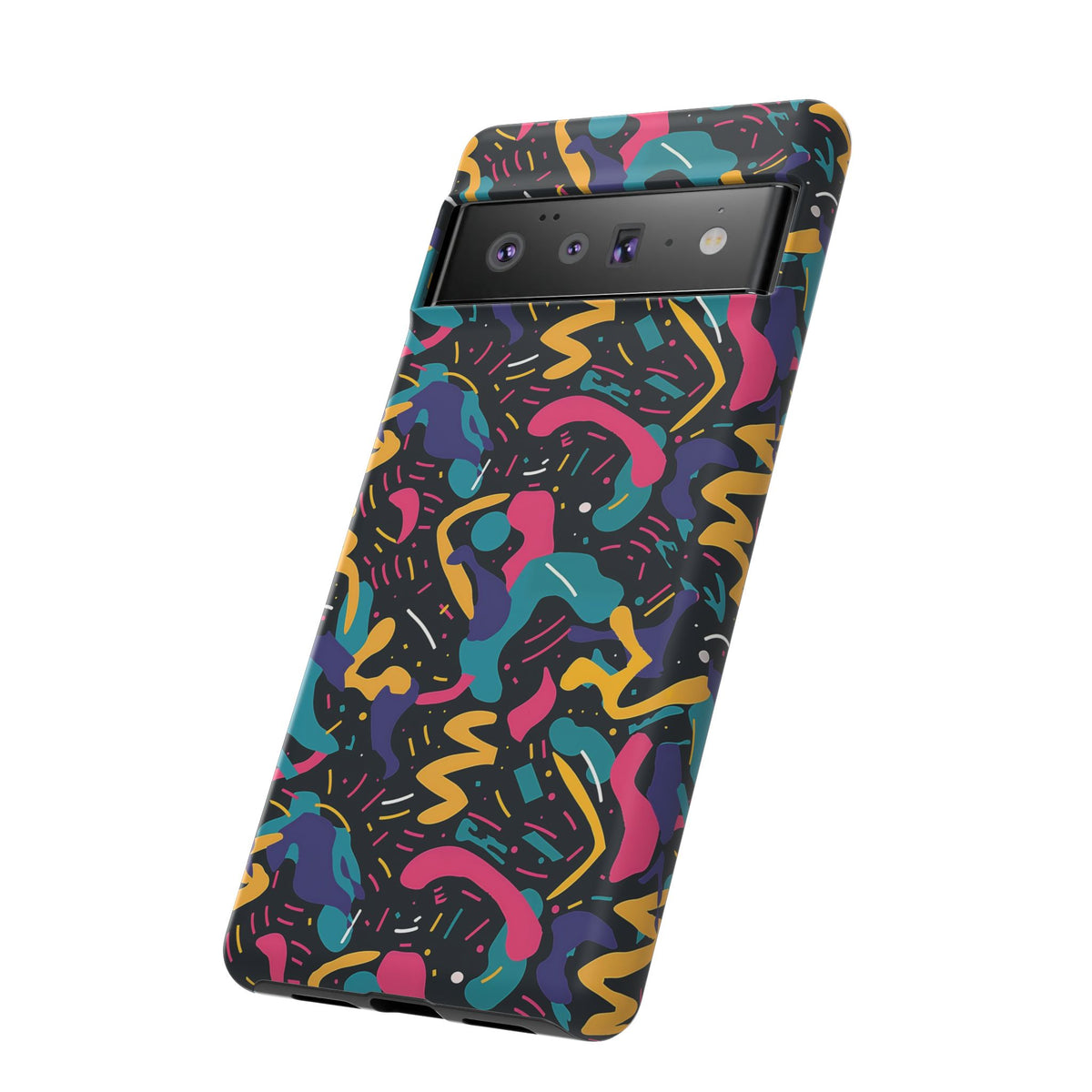 90s Themed Seamless Pattern Phone Case – Embrace Retro Style and Protection 235