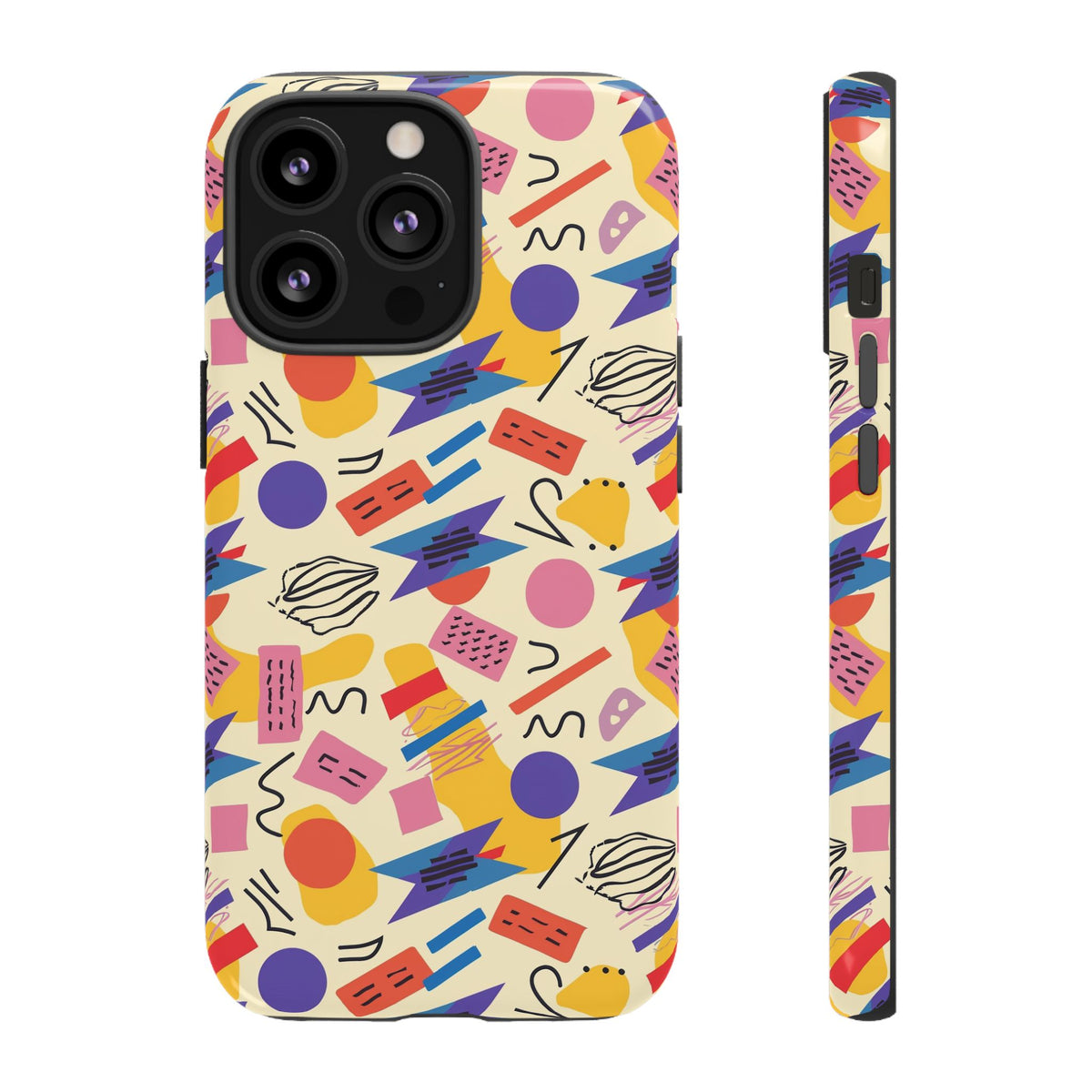 90s Themed Seamless Pattern Phone Case – Embrace Retro Style and Protection 270