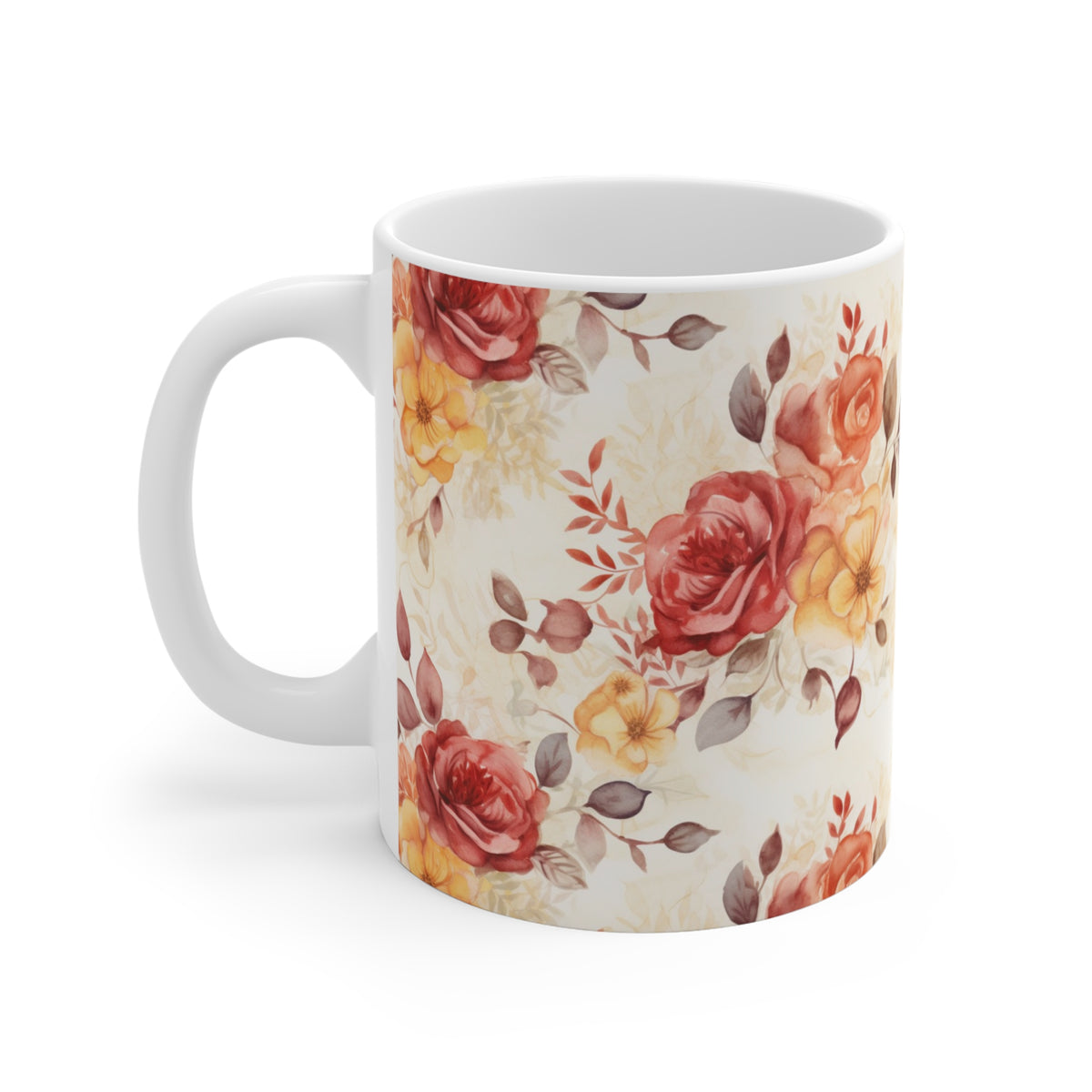 Various Watercolor Design All Over Coffee Mug – Unique Artistic Ceramic Coffee Cup 324