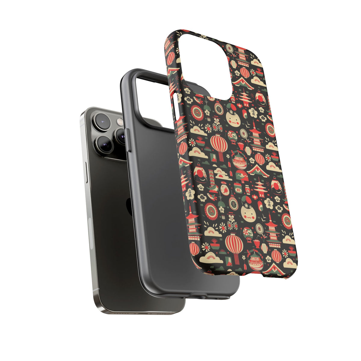 Japanese Pattern Phone Case – Elegant & Timeless Design for Your Phone 032