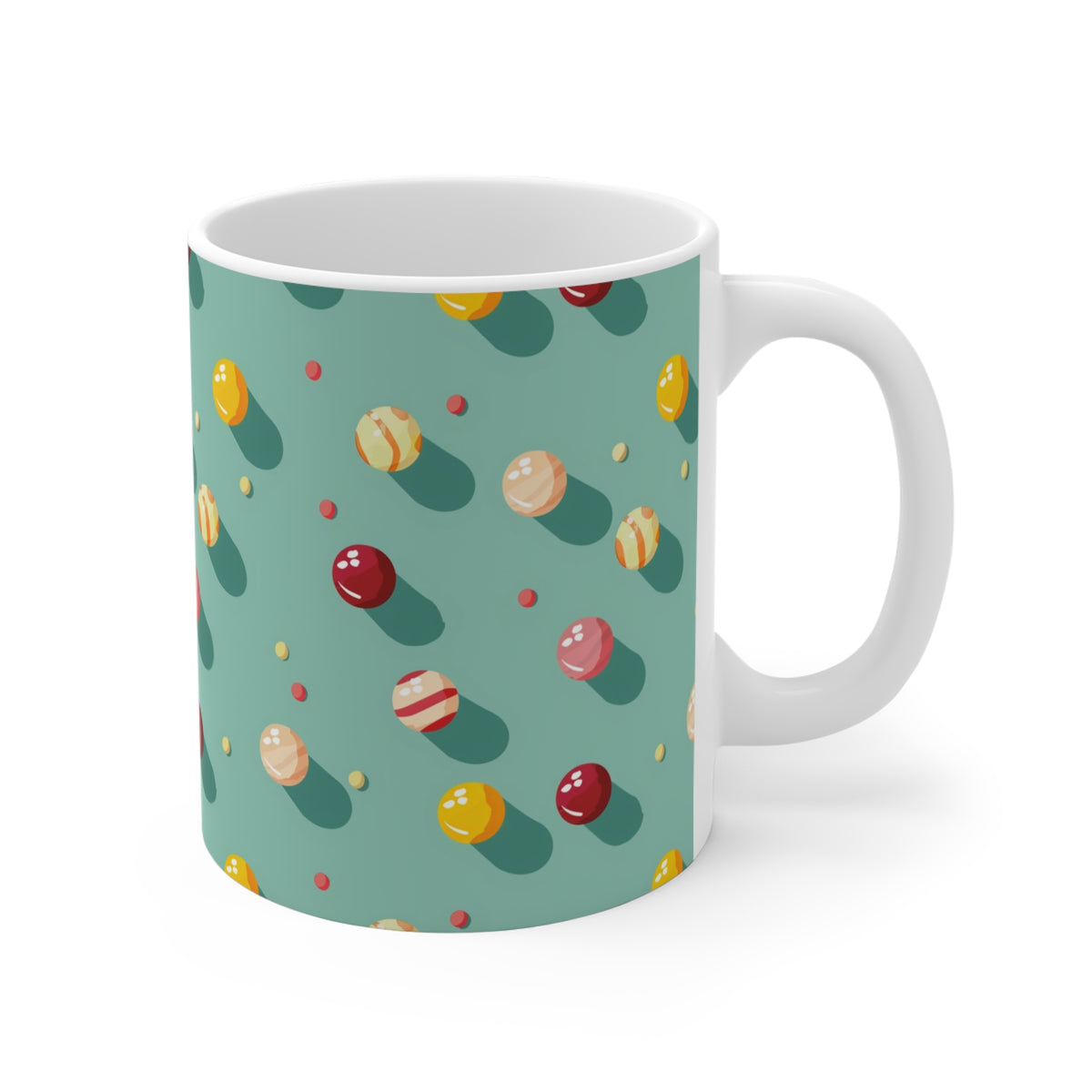 Colorful All-Over Candy Theme Coffee Mug Fun Ceramic Drinkware 229