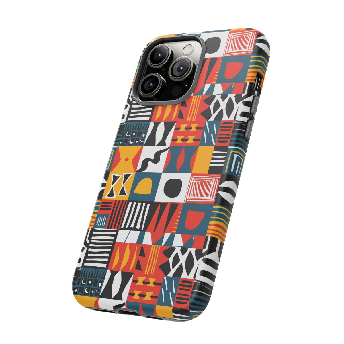 Stylish African Pattern Phone Case – Unique and Vibrant Protection 076