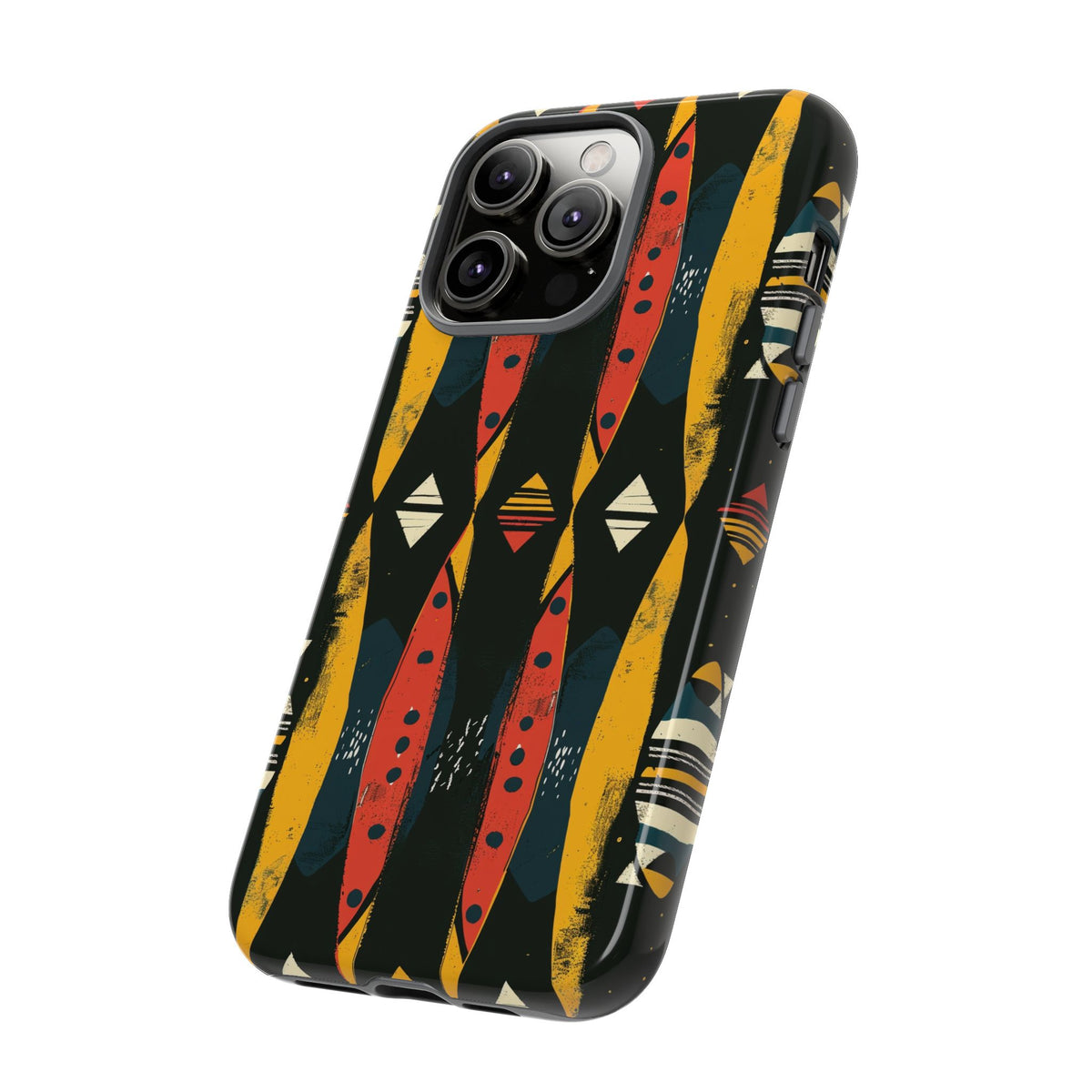 Stylish African Pattern Phone Case – Unique and Vibrant Protection 156