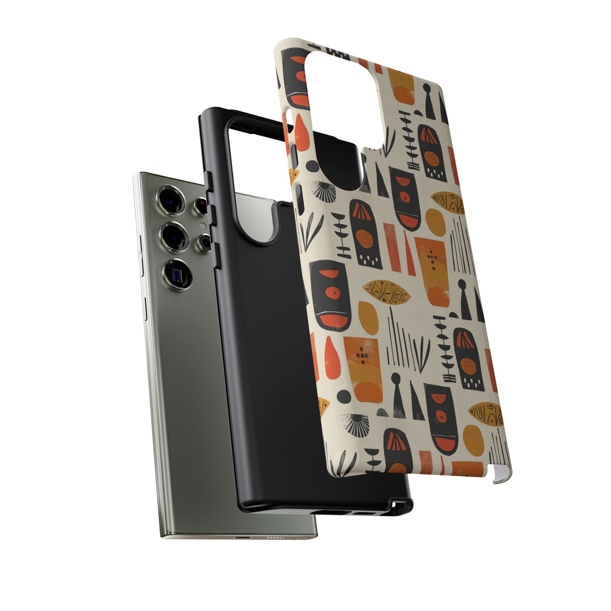 Stylish African Pattern Phone Case – Unique and Vibrant Protection 208