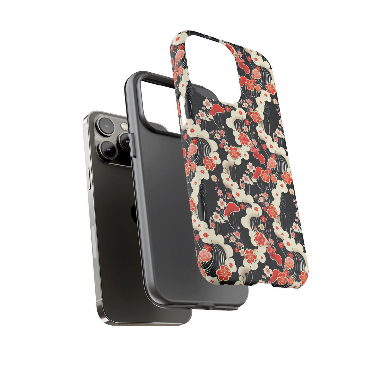 Japanese Pattern Phone Case – Elegant & Timeless Design for Your Phone 478