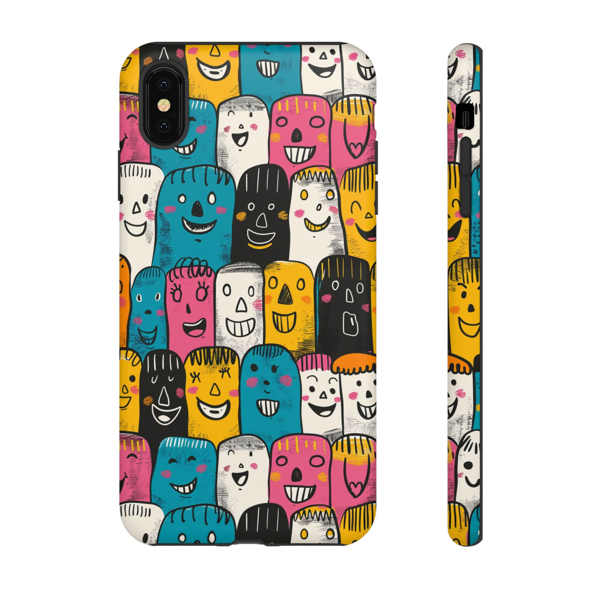 Happy Faces Phone Case – Joyful and Cheerful Design for a Bright Look 5