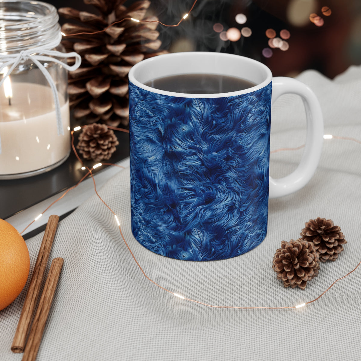 Fur Seamless Pattern Coffee Mug – Cozy Ceramic Mug for Fur Lovers 5