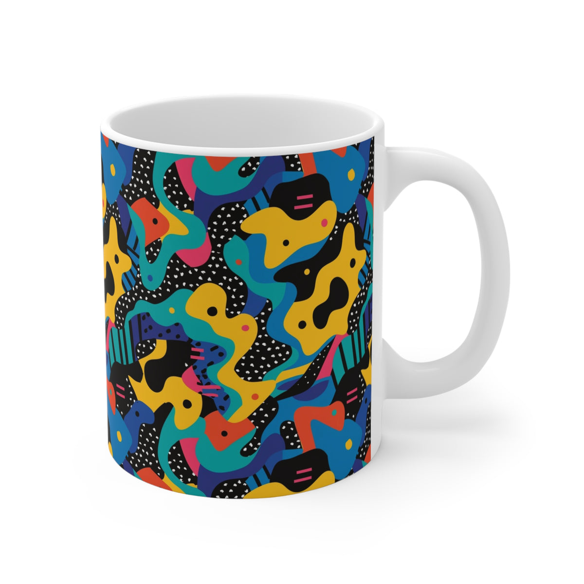 90s Retro Coffee Mug - Full Wrap Design 559