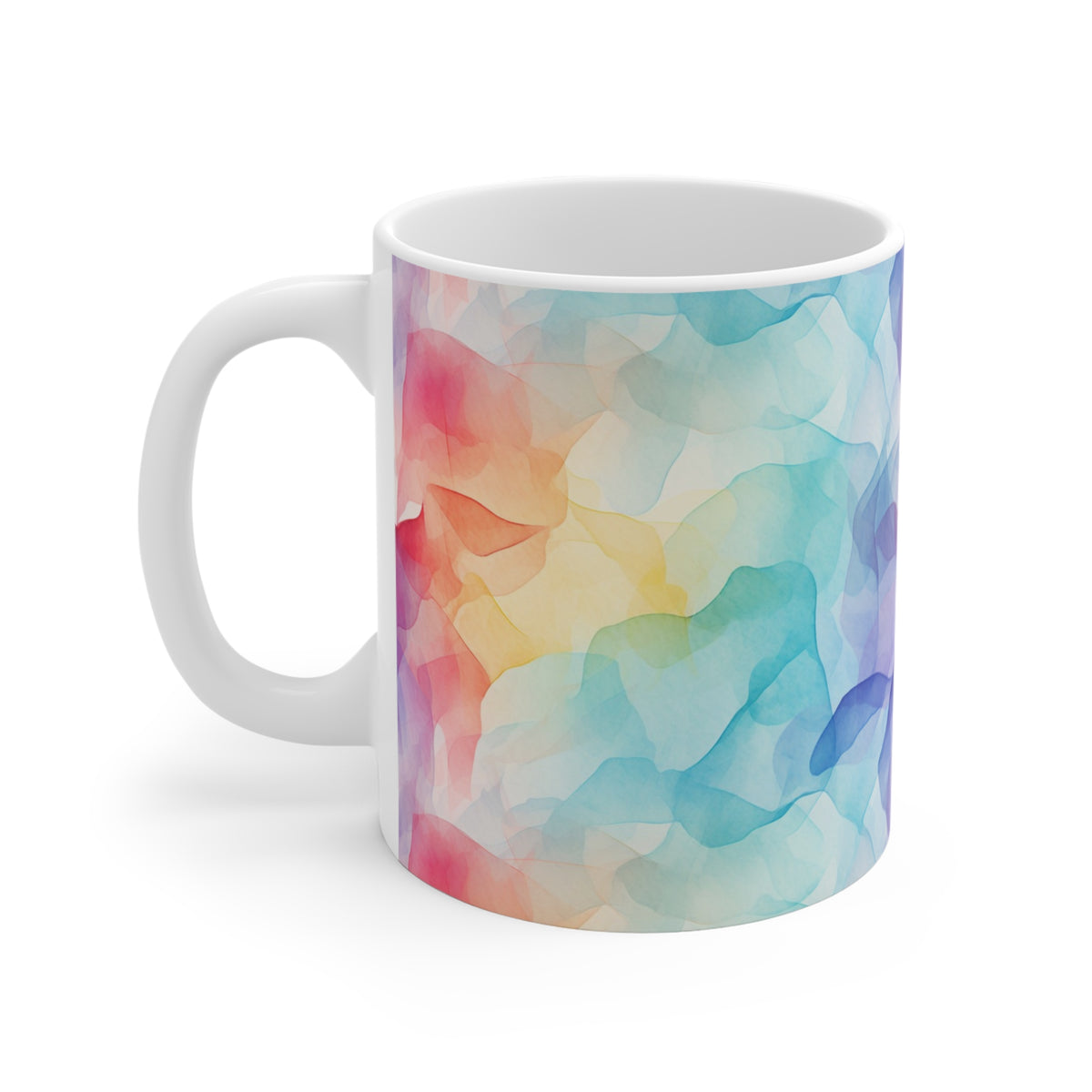 Various Watercolor Design All Over Coffee Mug – Unique Artistic Ceramic Coffee Cup 163