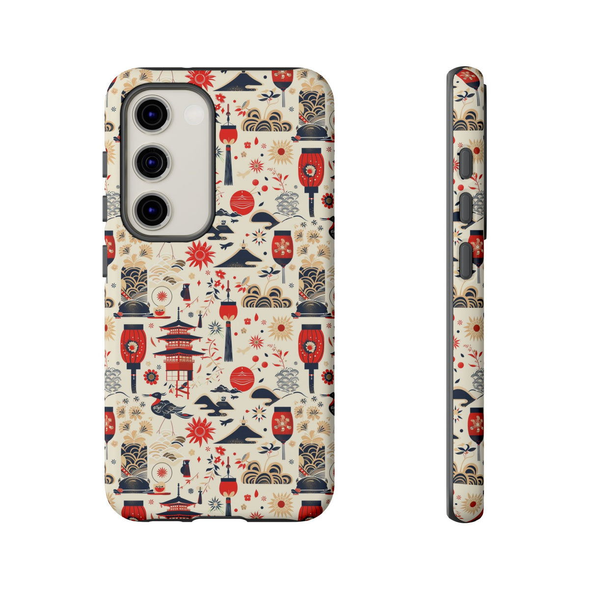 Japanese Pattern Phone Case – Elegant & Timeless Design for Your Phone 024