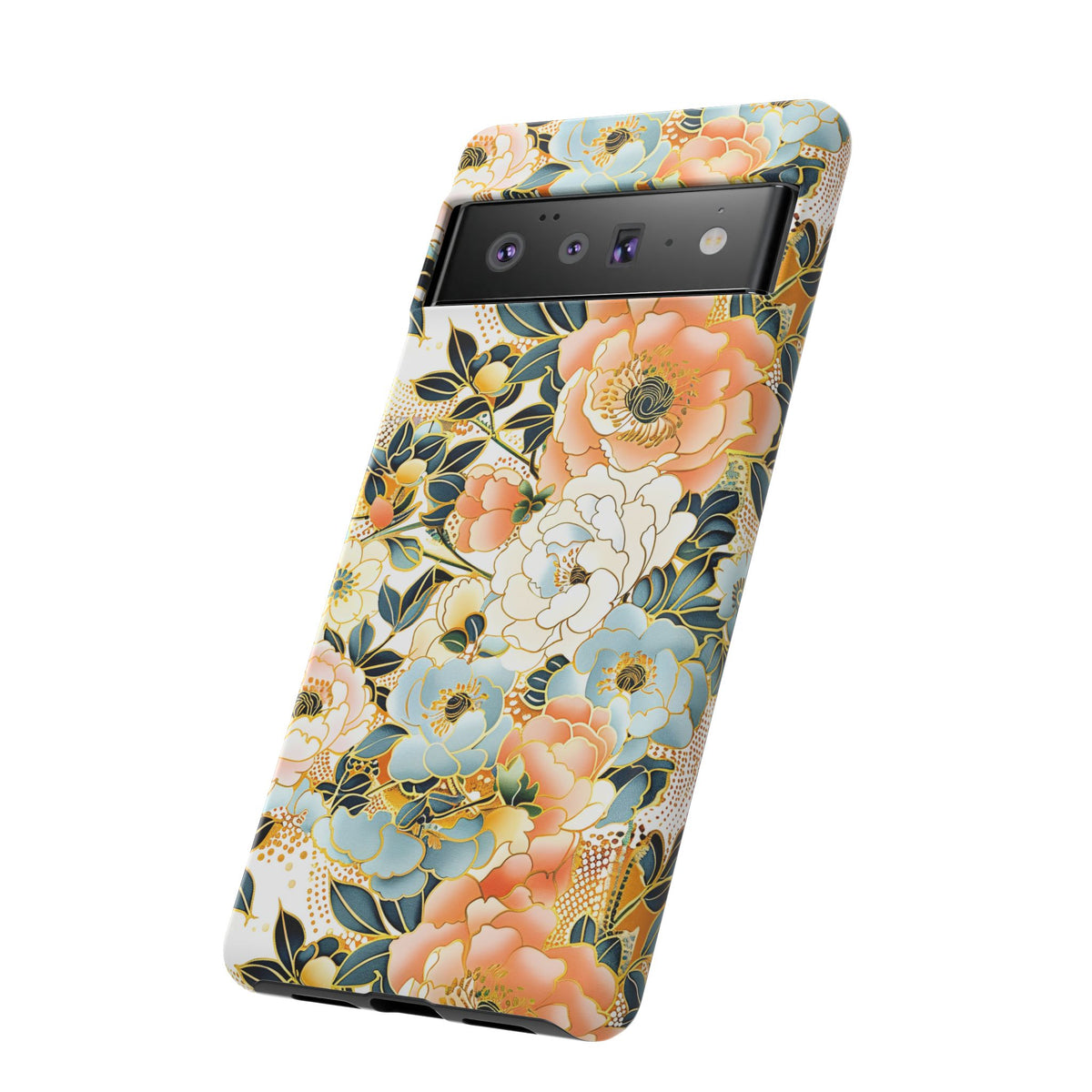 Japanese Blossom Asian Floral Design Phone Case – Elegant Floral Phone Cover 5