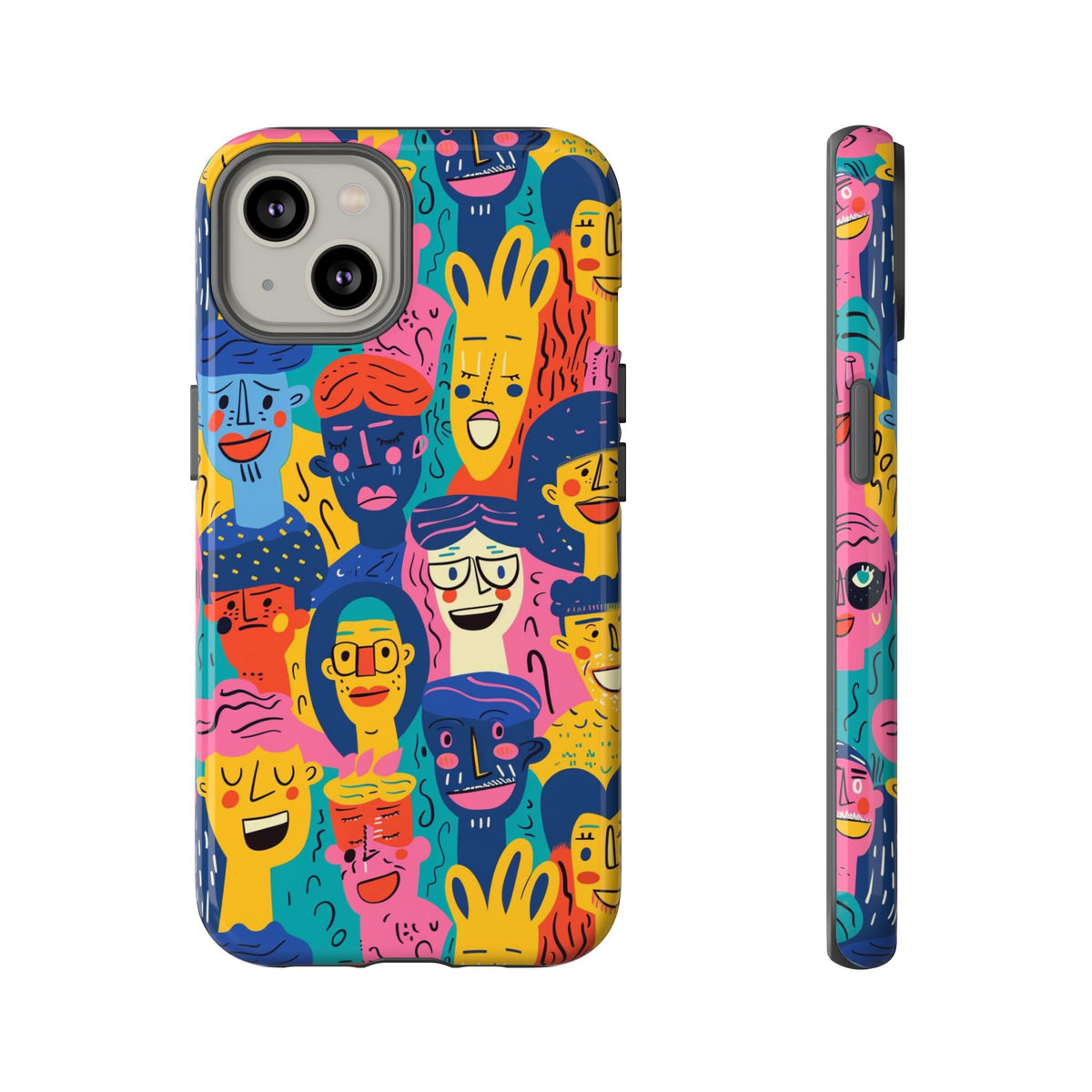 Happy Faces Phone Case – Joyful and Cheerful Design for a Bright Look 6