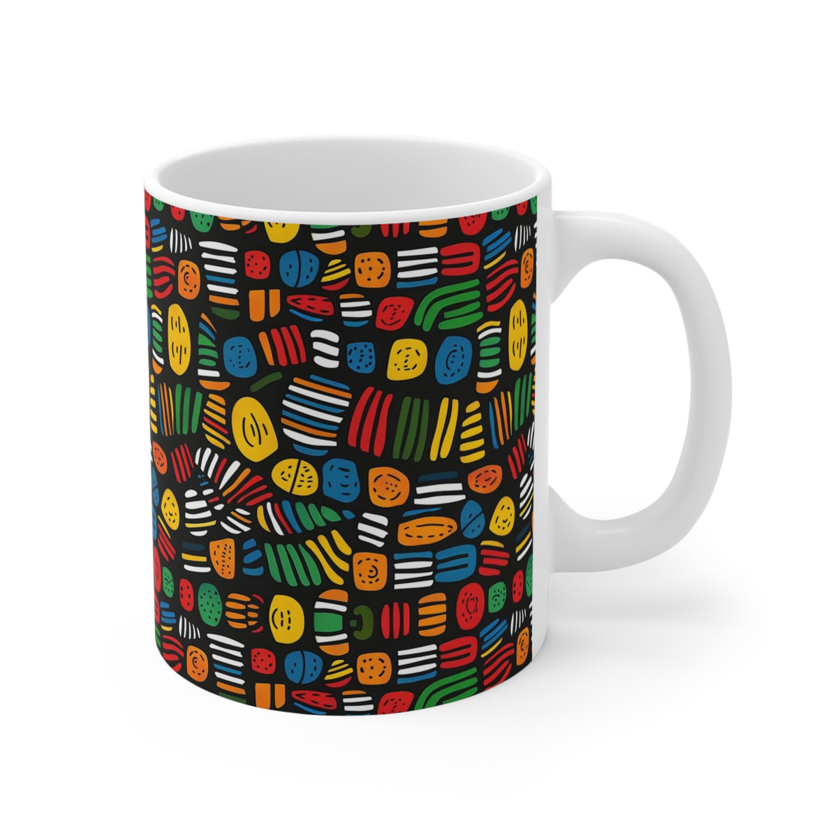 All-Over African Pattern Coffee Mug 688